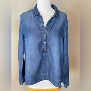 Cloth & Stone Denim Blouse